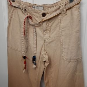 Free People Tie Dye Rust Pants $165 Size 8